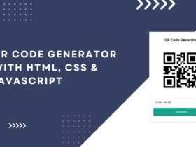 Responsive QR Code Generator website with HTML, CSS, and JavaScript QR Code Generator in JS