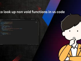 How to look up non void functions in vs code